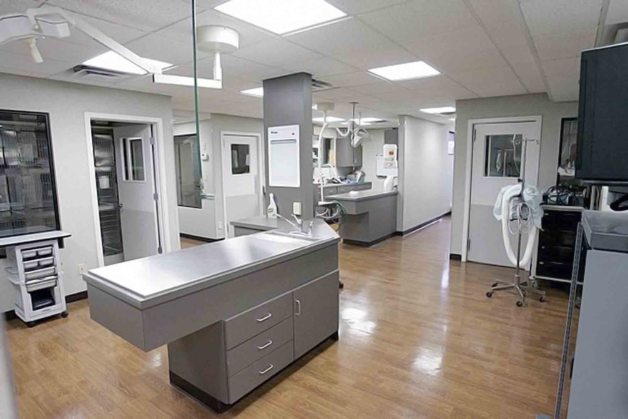 Second floor surgical prep area